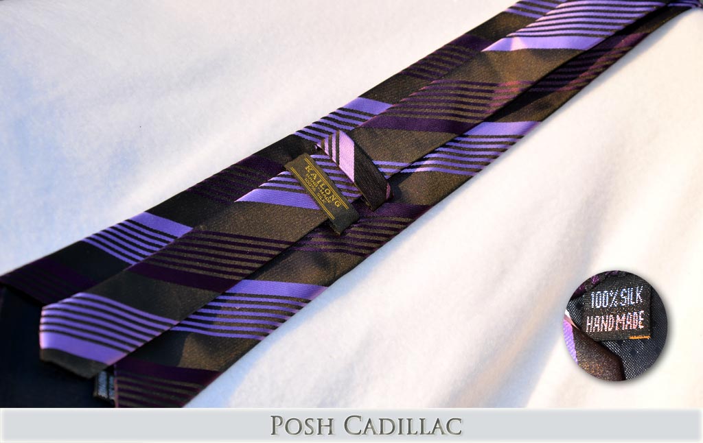 _Black-Purple-shades-Lilac-Striped-Tie-Jacquard-Handmade-Silk-Posh-Cadillac-txt-below-Web