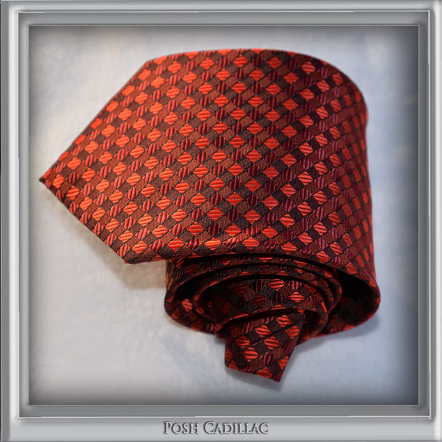 Black-Royal-Red-Checkered-Jacquard-Handmade-Tie-Silk-Posh-Cadillac-txt-web-S