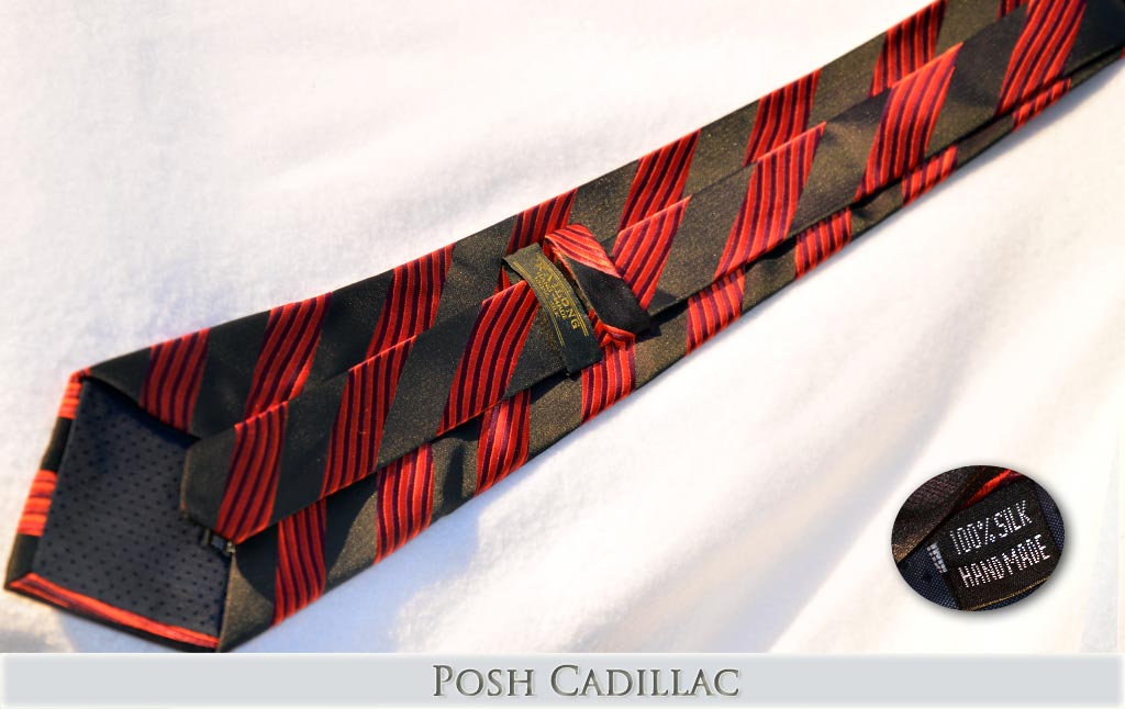 Black-and-Red-Striped-Tie-Jacquard-Handmade-Silk-Posh-Cadillac-txt-below-web