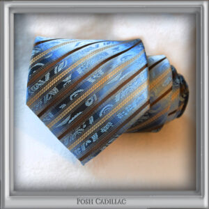 Blue-pattern-tie-with-brown-bordo-stripes-Handmade-Jacquard-Silk-slider-web-S