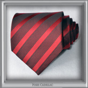 Red-and-Black-Striped-Tie-Jacquard-Silk-Handmade-txt1-web-S